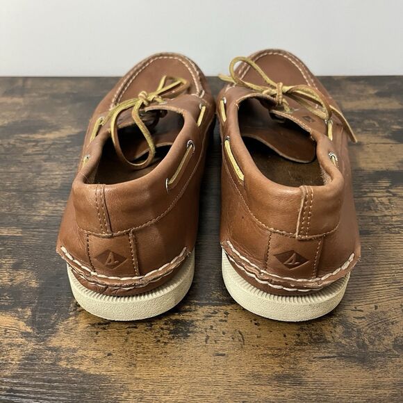 Sperry Men’s Leather Topsider 2-Eye Boat Shoe Loafer 14W Casual Deck Shoes - Picture 5 of 11